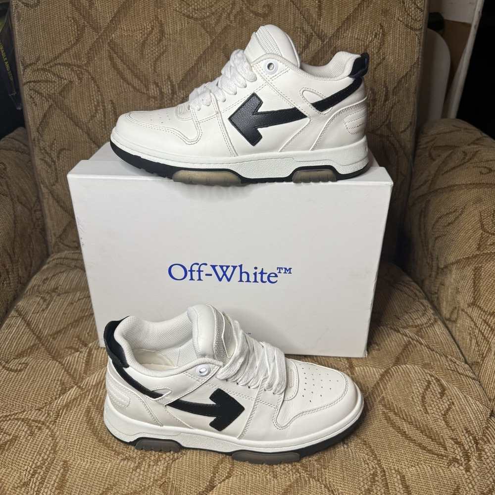 Women's Size 38 - Off-White Out of Office Beige Lightly Worn! Comes with box!